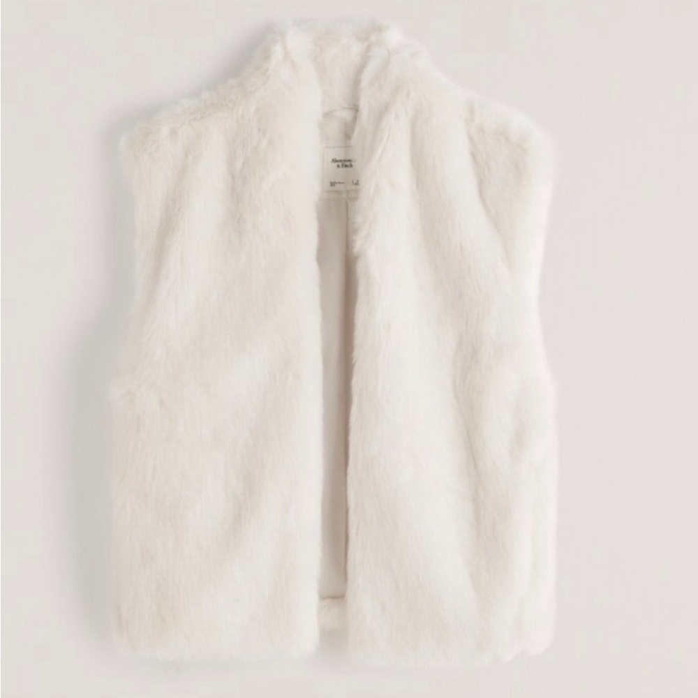 Abercrombia and Fitch faux fur vest